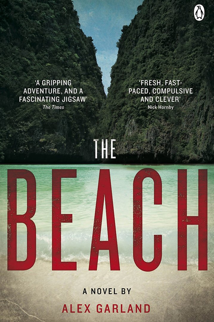 The beach book cover - island and sea in background