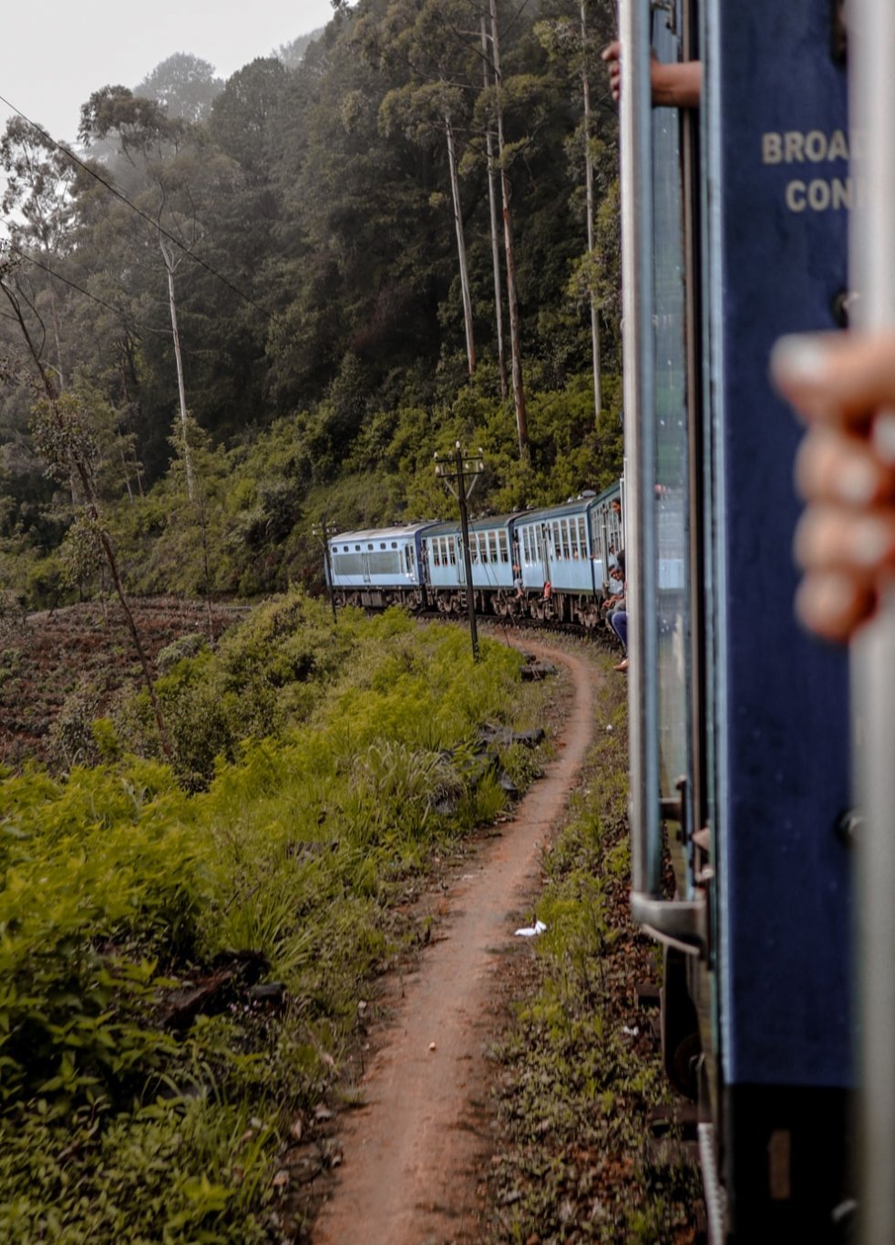 Famous blue train to Ella, Sri Lanka