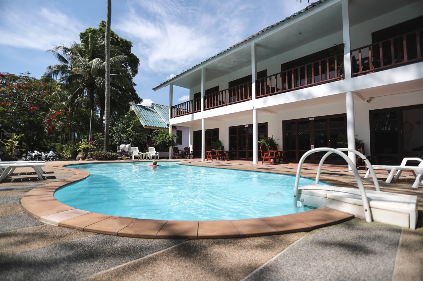 Pool shot - Tiki Beach hotel