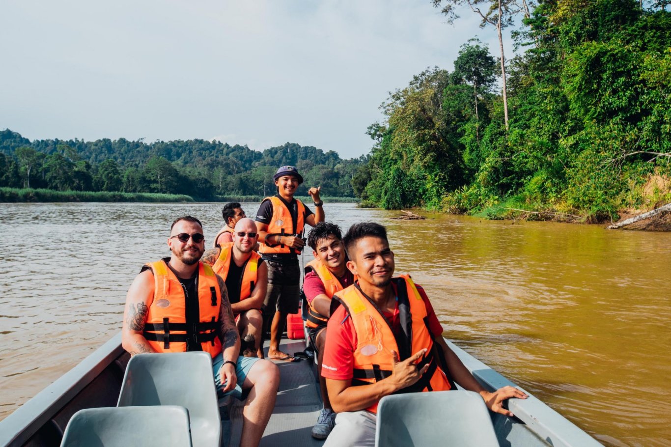 River safari, wildlife in Borneo