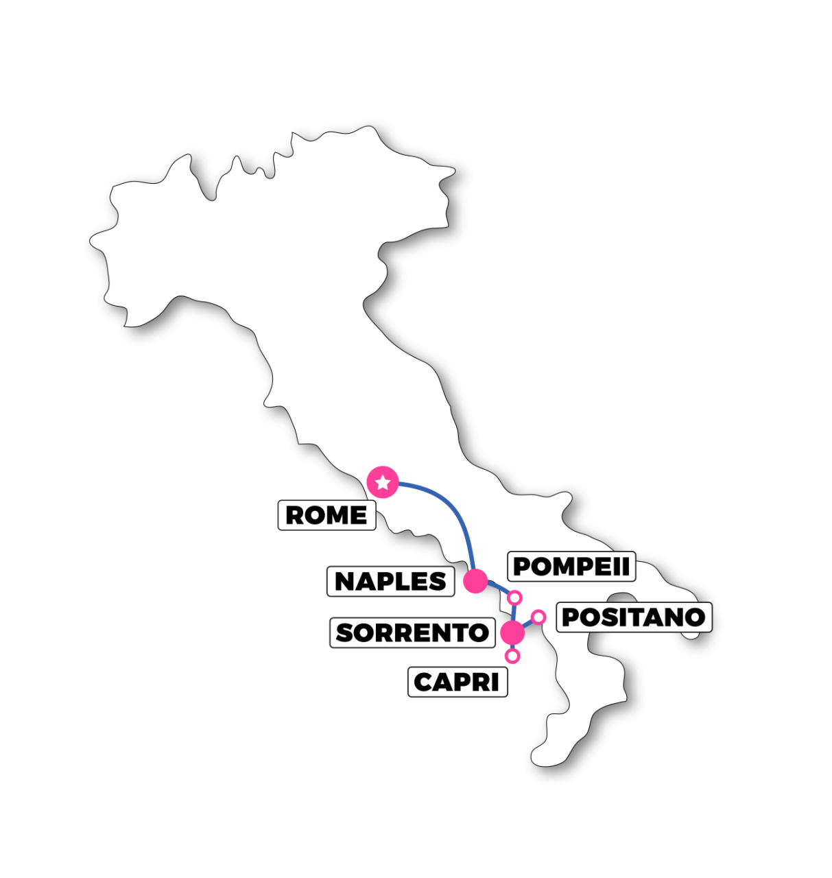 tourhub | TruTravels | A Slice of Italy - 8 Day Trip | Tour Map