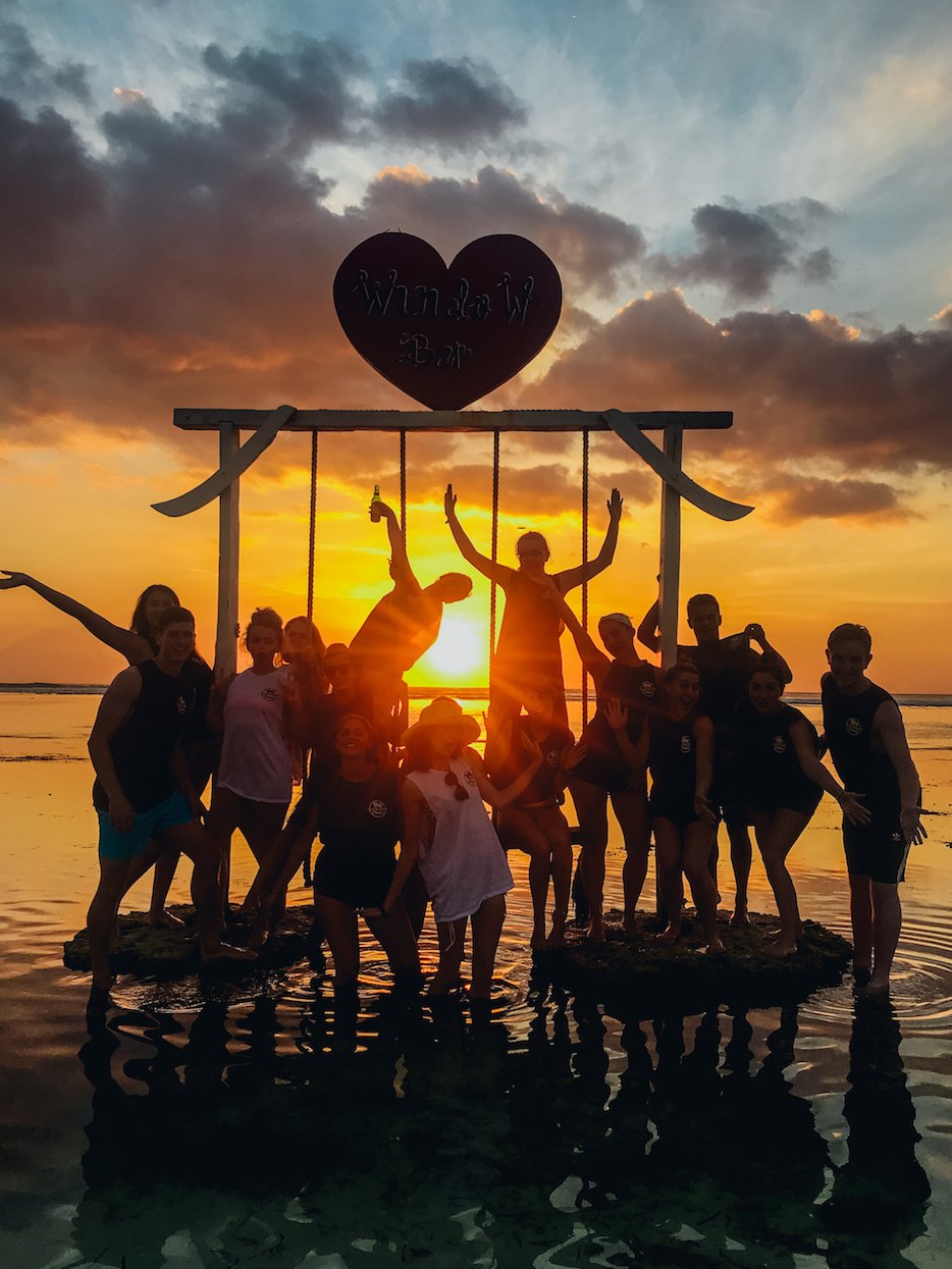 Sunset Bali - group photo