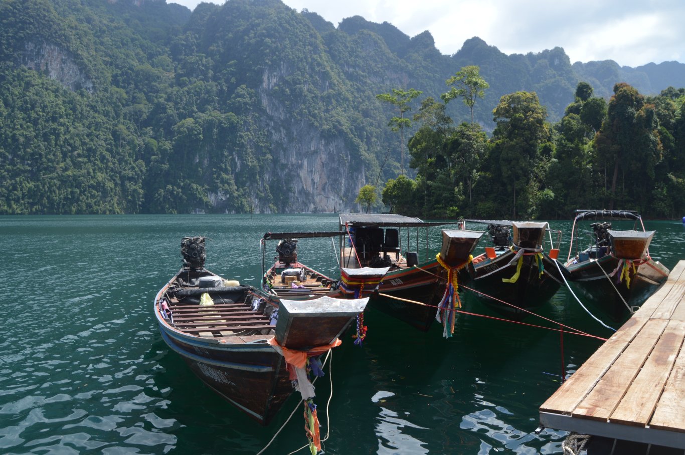 Khao Sok National Park tour - longtail boat taxi