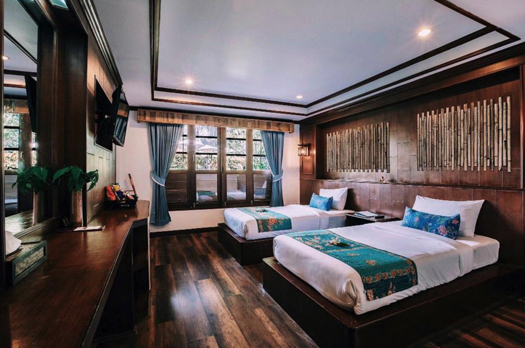 A photo of a twin double room at the hotel in Railay Beach, Krabi, Thailand 