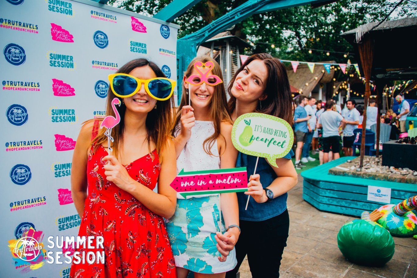 girls with masks at trutravels summer sessions